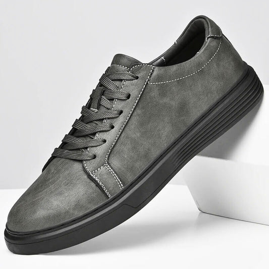 Milanoverdi® Hand-Stitched Genuine Italian Leather Sneakers