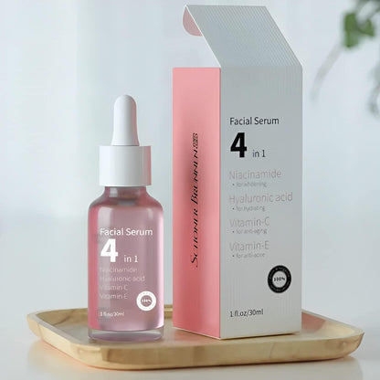 Schöner Brunnen 4-in-1 Anti-Aging, Hydrating, & Whitening Facial Serum by JV Nuremberg | 0% Vitamin C & 14% Vitamin E with Niacinamide & Hyaluronic Acid