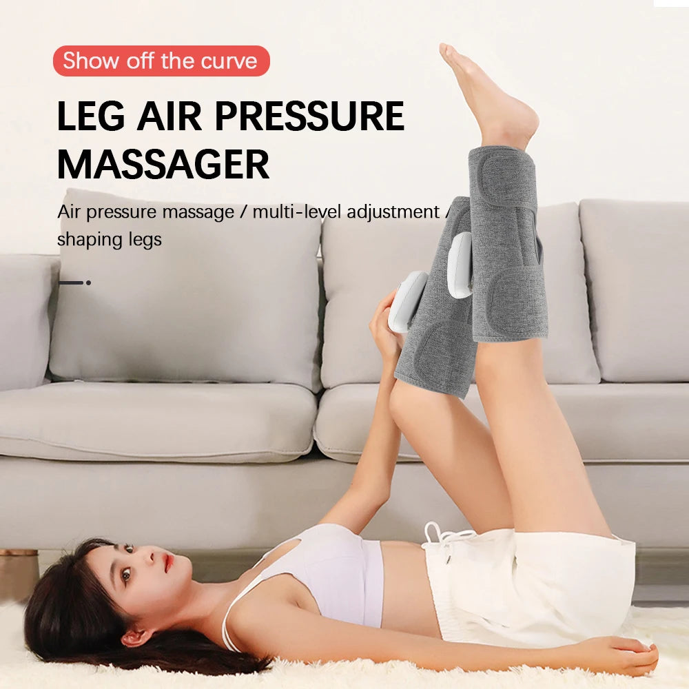 Eletric 360° Air Pressure Calf Massager Wireless Leg Massage 3 Mode Airbag Compresstion Relax Foot Calf Muscle Blood Circulation