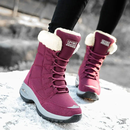 Hexton® Sport by JesseVance & Co. - The World's Only Perfect Women's Winter Boots: Waterproof & Lightweight Plush-Lined Boots featuring Ultra-Comfortable Air Cushioning Support & Superior Outsole Grip for Snowy Winter Hikes & Slippery Black Ice