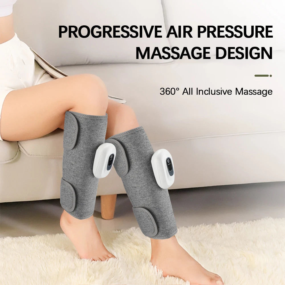 Eletric 360° Air Pressure Calf Massager Wireless Leg Massage 3 Mode Airbag Compresstion Relax Foot Calf Muscle Blood Circulation