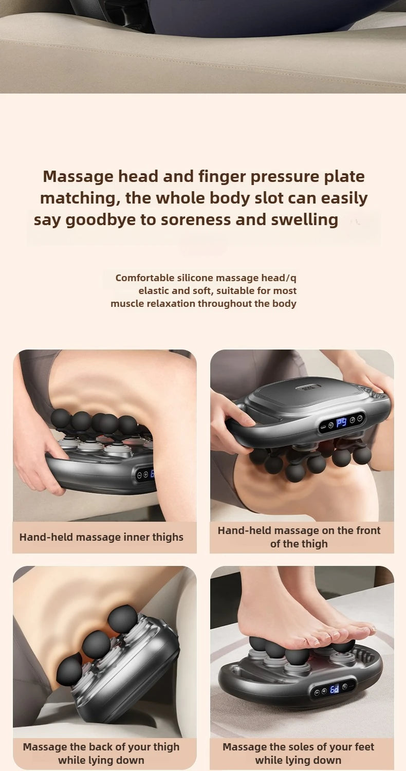 12 Massage Heads Massage Gun Deep Tissue Muscle Professional Grade High Power 2024 Wireless High Frequency Vibration Masajeador