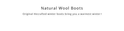 Natural Wool Winter Boots Genuine Natural Cow leather Warmest Men Winter Boots 2024