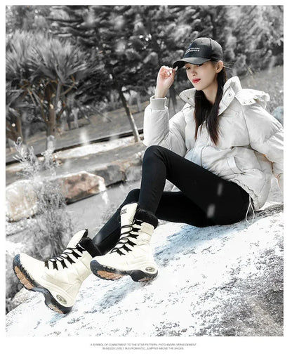 Hexton® Sport by JesseVance & Co. - The World's Only Perfect Women's Winter Boots: Waterproof & Lightweight Plush-Lined Boots featuring Ultra-Comfortable Air Cushioning Support & Superior Outsole Grip for Snowy Winter Hikes & Slippery Black Ice