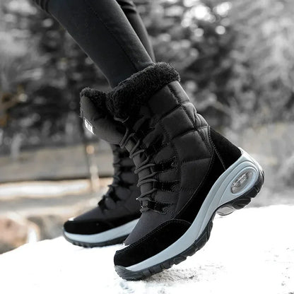 Hexton® Sport by JesseVance & Co. - The World's Only Perfect Women's Winter Boots: Waterproof & Lightweight Plush-Lined Boots featuring Ultra-Comfortable Air Cushioning Support & Superior Outsole Grip for Snowy Winter Hikes & Slippery Black Ice