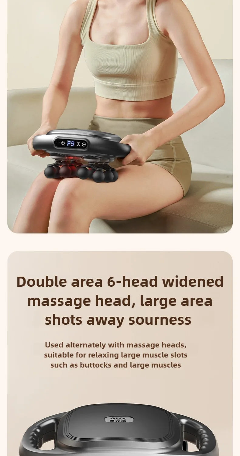 12 Massage Heads Massage Gun Deep Tissue Muscle Professional Grade High Power 2024 Wireless High Frequency Vibration Masajeador