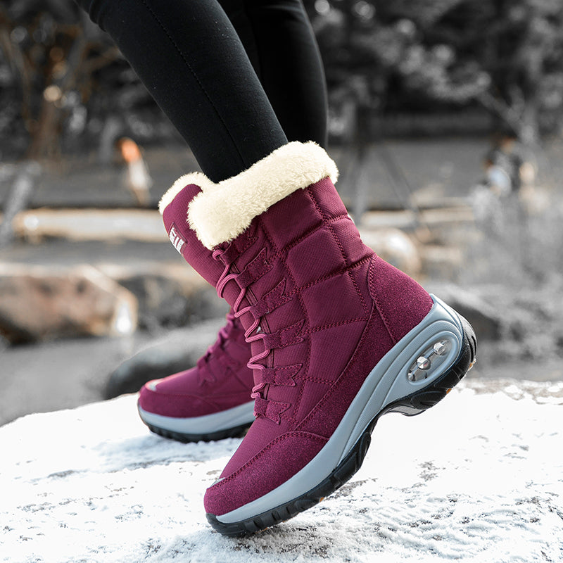 Hexton® Sport by JesseVance & Co. - The World's Only Perfect Women's Winter Boots: Waterproof & Lightweight Plush-Lined Boots featuring Ultra-Comfortable Air Cushioning Support & Superior Outsole Grip for Snowy Winter Hikes & Slippery Black Ice