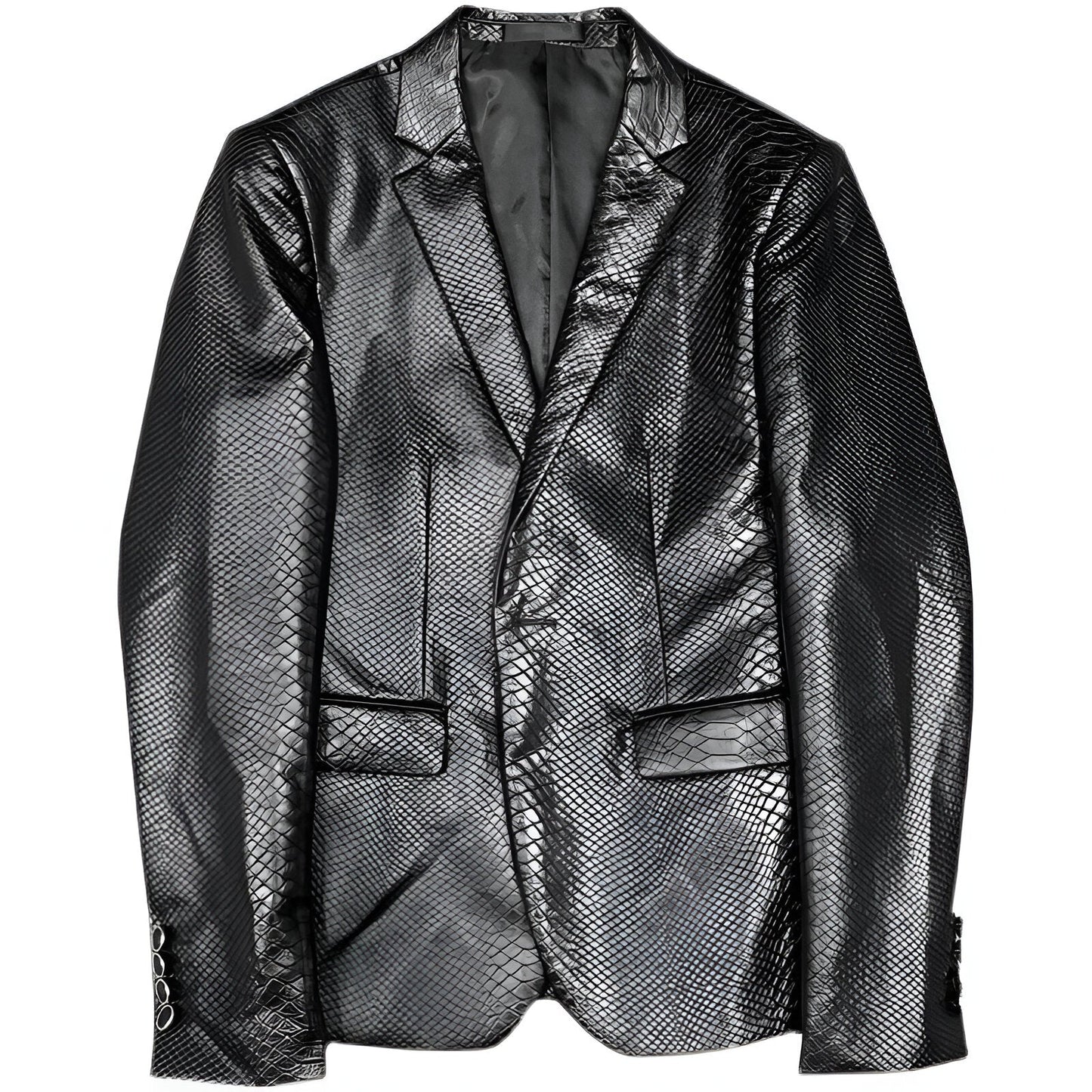 Stadskarpa Blazer by JesseVance NYC: The World's First Python Skin-Embossed Faux Leather Blazer